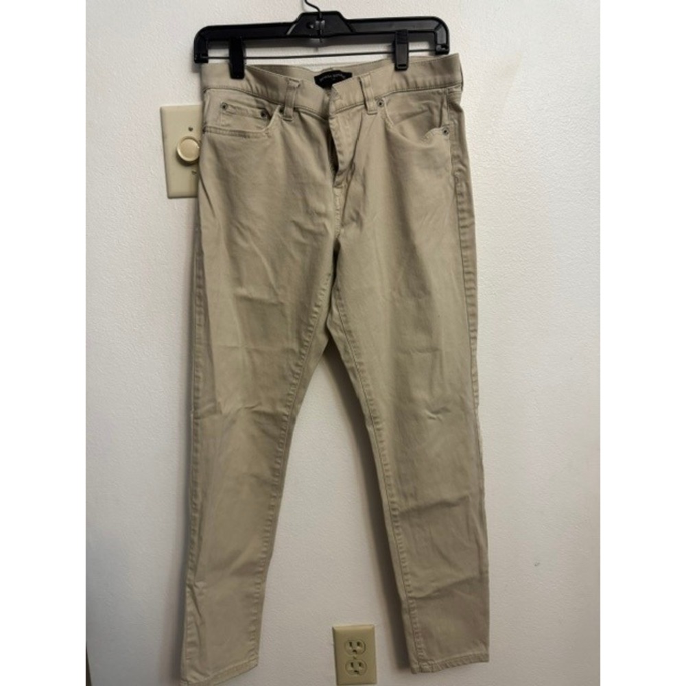 Banana Republic Skinny Chino Pants Khaki Tan Size 29 8 Womens Mid Rise Stretch